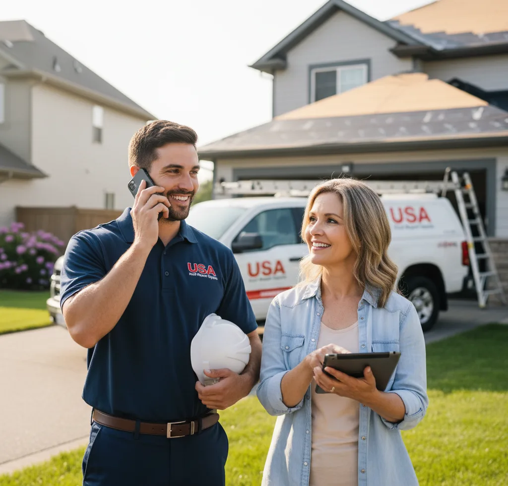 USA Roof Repair Experts customer support in Erwinville